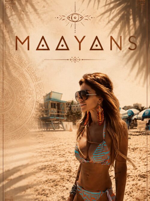 MAAYANS COLLECTION - Bikini Orange & Turquoise - Édition limitée
