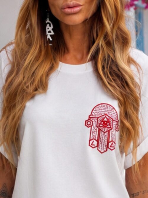 THE HAND TEE —RED / WHITE EDITION
ÉDITION LIMITÉE —Main DE LA CONNAISSANCE