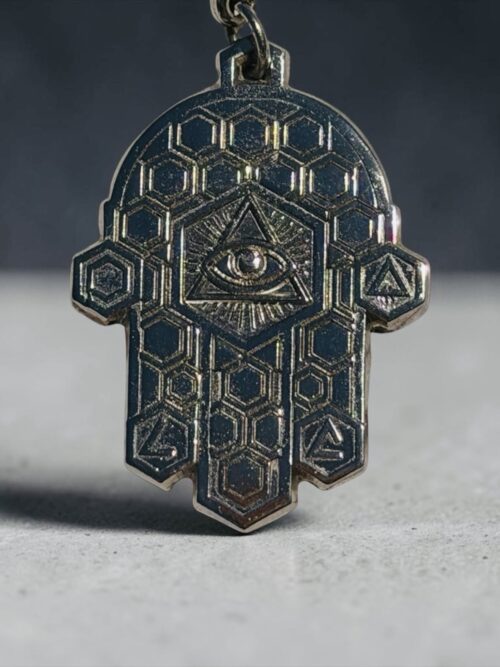 YAD SILVER — LA MAIN DE LA CONNAISSANCE PENTACLE SALOMONIEN DE PROTECTION, DE TRANSMISSION ET DE DISCERNEMENT ŒIL DE LA CONNAISSANCE