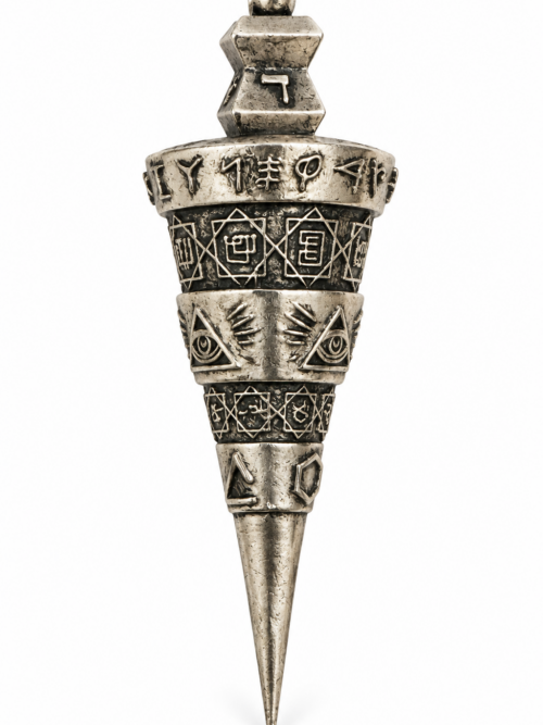 FLÈCHE DE LA VÉRITÉ PENDULUM SUPRÊME ABSOLUE — SILVER EDITION - Édition Ultra Limitée • Silver Edition • 200 g • 10 cm • Alliage plomb et zinc •