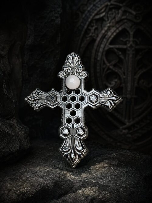 CROIX SALOMONIENNE — LE SCEAU DE YESOD WHITE AGATE
Le Pentacle Mystique Kabbalistique des Cinq Portes du Ciel