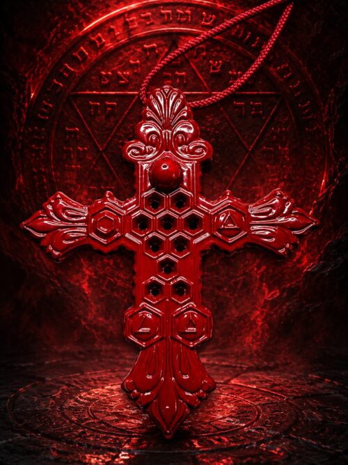 CROIX SALOMONIENNE — LE SCEAU D’ADOM RED AGATE
Le Pentacle Mystique Kabbalistique des Cinq Portes du Ciel