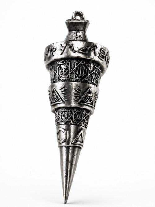 FLÈCHE DE LA VÉRITÉ PENDULUM SUPRÊME ABSOLUE — SILVER EDITION - Édition Ultra Limitée • Silver Edition • 200 g • 10 cm • Alliage plomb et zinc •