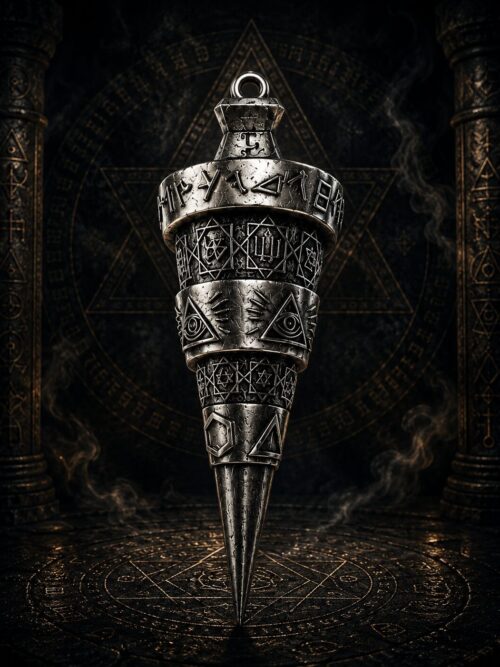 FLÈCHE DE LA VÉRITÉ PENDULUM SUPRÊME ABSOLUE — SILVER EDITION - Édition Ultra Limitée • Silver Edition • 200 g • 10 cm • Alliage plomb et zinc •