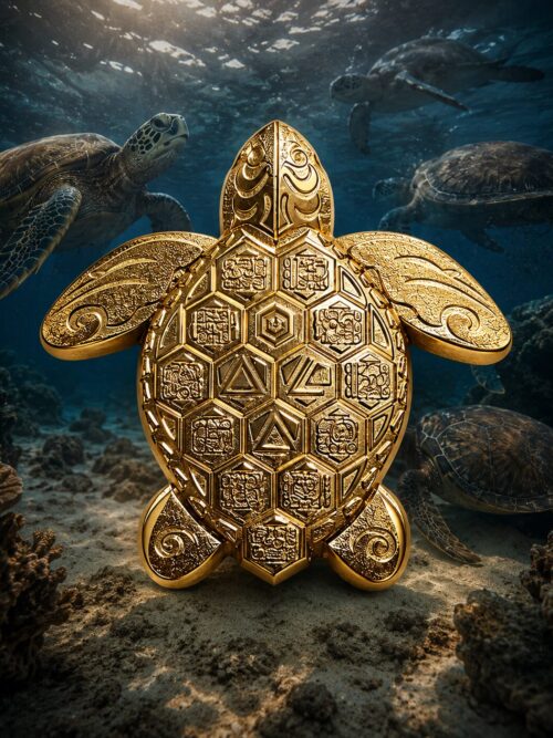 MAAYANS — SEA TURTLE
GOLD EDITION -LA GARDIENNE DES PROFONDEURS OUBLIÉES
TALISMAN MYSTIQUE, KABBALISTIQUE
