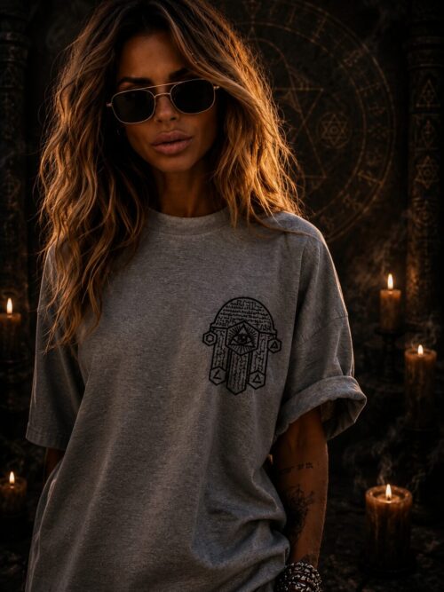 THE HAND TEE —GREY / BLACK EDITION
ÉDITION LIMITÉE —Main DE LA CONNAISSANCE