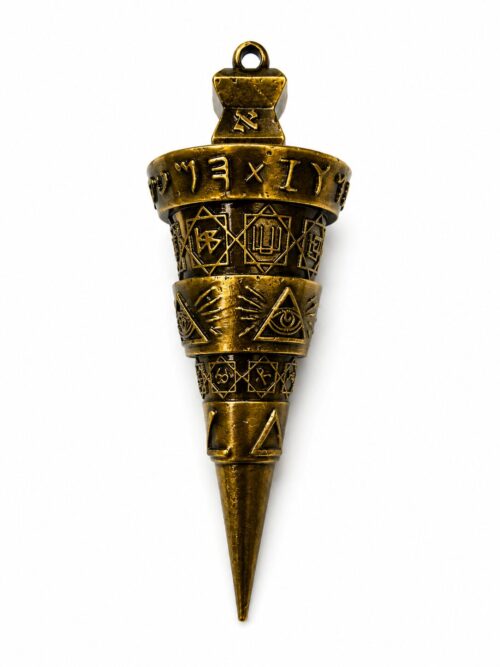 FLÈCHE DE LA VÉRITÉ PENDULUM SUPRÊME ABSOLUE — GOLD AGED EDITIONÉdition Ultra Limitée • Gold Aged Edition • 200 g • 10 cm • Alliage plomb et zinc