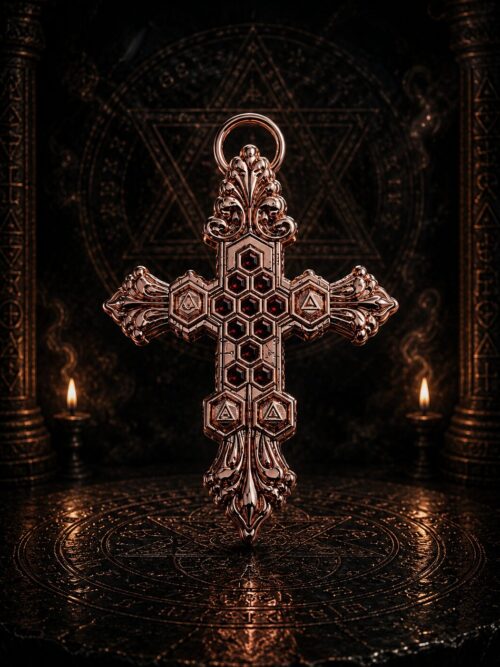 CROIX SALOMONIENNE ROSE GOLD EDITION
LE PENTACLE KABBALISTIQUE DES CINQ PORTES DU CIEL