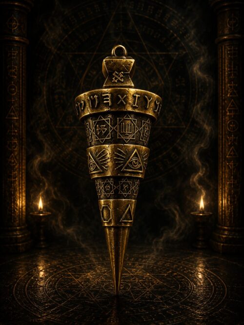 FLÈCHE DE LA VÉRITÉ PENDULUM SUPRÊME ABSOLUE — GOLD AGED EDITIONÉdition Ultra Limitée • Gold Aged Edition • 200 g • 10 cm • Alliage plomb et zinc