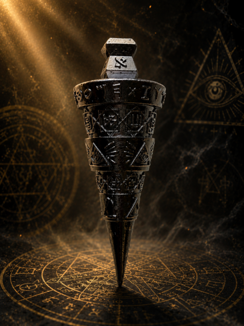 FLÈCHE DE LA VÉRITÉ — PENDULUM SUPRÊME ABSOLUE
BLACK AGED EDITION
Édition Ultra Limitée • Black Aged • 200 g • 10 cm • Alliage massif plomb & zinc