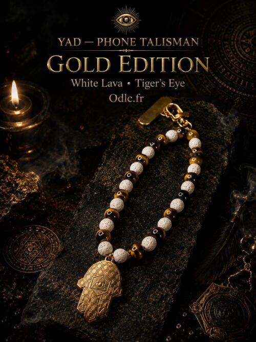 YAD — PHONE TALISMAN
GOLD EDITION
White Lava • Tiger’s Eye