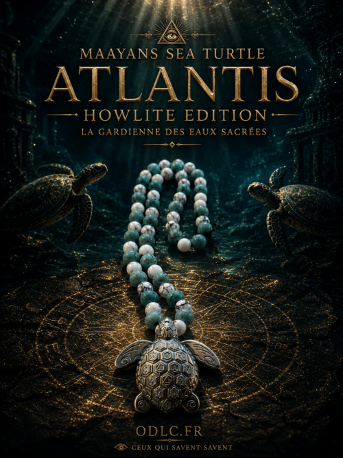 MAAYANS SEA TURTLE — ATLANTIS HOWLITE EDITION
LA GARDIENNE DES EAUX SACRÉES
Turquoise • Howlite Blanche • Silver Edition