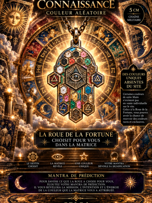MAIN DE LA CONNAISSANCE — THE WHEEL OF FORTUNE
LA ROUE CHOISIT • ÉDITION COULEUR ALÉATOIRE • SÉRIE LIMITÉE•Chaîne militaire