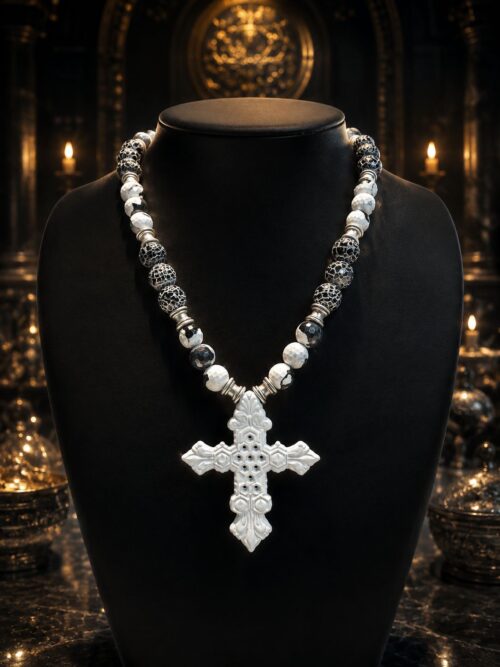 SALOMON CROSS — WHITE MAJESTÉ
LA CROIX DE LA MAJESTÉ ÉTERNELLE-PENTACLE KABBALISTIQUE