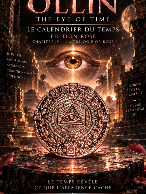 OLLIN — THE EYE OF TIME
LE CALENDRIER DU TEMPS
CHAPITRE IV — LA TRILOGIE OR ROSE
SORTIR DE LA MATRICE • OUVRIR LE TROISIÈME ŒIL