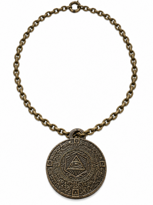 OLLIN
- THE EYE OF TIME -
THE FIFTH SUN
LE TALISMAN DU CINQUIEME SOLEIL-5 cm- PENTACLE KABBALISTIQUE.