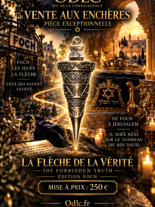 VENTE AUX ENCHÈRES — PIÈCE EXCEPTIONNELLE ODLCMISE À PRIX : 250 €LA FLÈCHE DE LA VÉRITÉ — THE FORBIDDEN TRUTH — ÉDITION FOCH