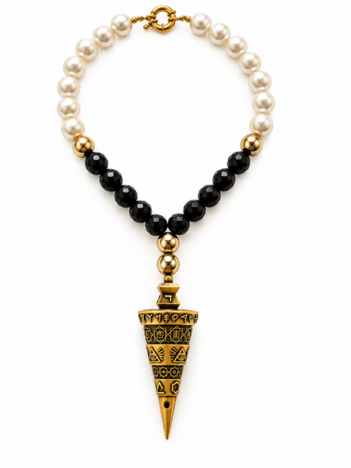 PENDULUM — LA FLÈCHE DE LA VÉRITÉ — THE FINAL JUDGMENT — LE JUGEMENT DERNIER
Talisman mystique — Black & Pearl — Antique Gold Edition
La lumière face aux ténèbres. Une seule flèche, un seul verdict, une seule vérité.
LE JUGEMENT DERNIER — Là où la Matrice ne peut plus dissimuler la vérité.