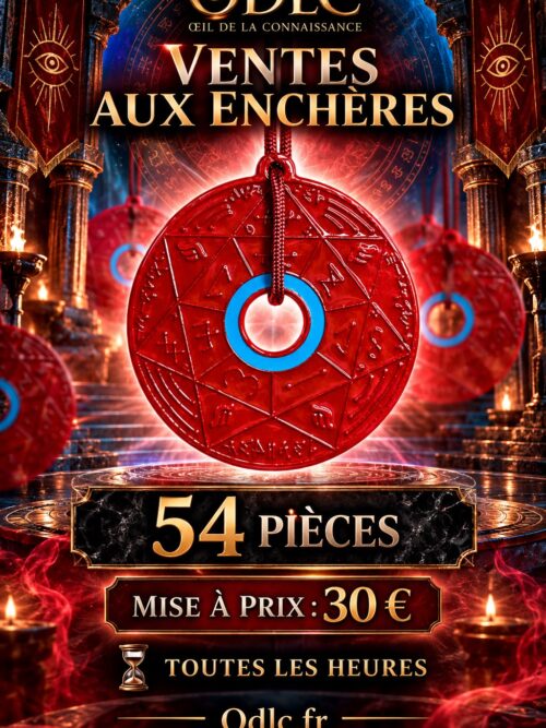 TRINITY ADOM — PENTACLE SALOMONIEN DE PUISSANCE, RENVOI & MULTIPLICATION-Full Red