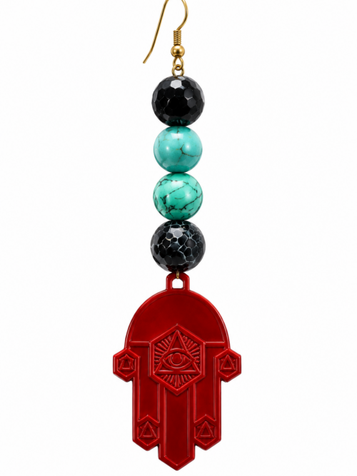 YAD AGUIL — ADOM LA MAIN ROUGE DE LA CONNAISSANCE

Talisman mystique kabbalistique — Boucle d’oreille à l’unité — Scarlet Red, Ancient Black & Turquoise Edition.

VENDUE À L’UNITÉ